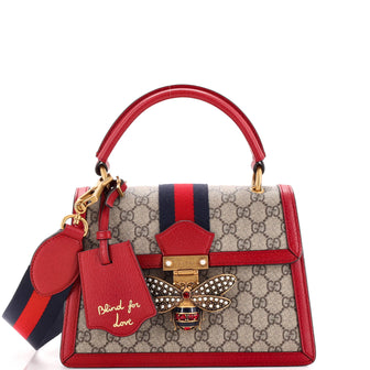 Gucci Queen Margaret Top Handle Bag GG Coated Canvas Small