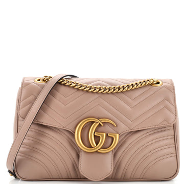Gucci GG Marmont Flap Bag Matelasse Leather Medium