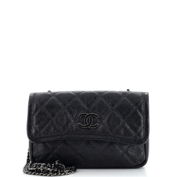 Chanel Natural Beauty Flap Bag Quilted Caviar Small