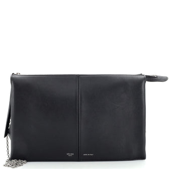 Celine Tri-Fold Clutch on Chain Smooth Leather
