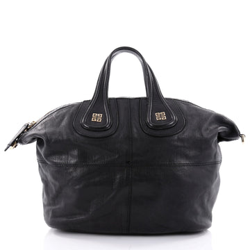 Givenchy Nightingale Satchel Leather Medium Black 2350401