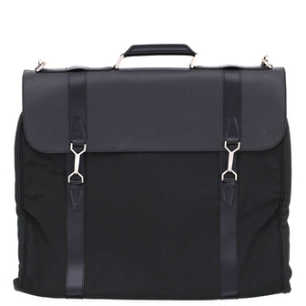 Louis Vuitton Garment Carrier Bag Nylon with Taiga Leather Three Hangers