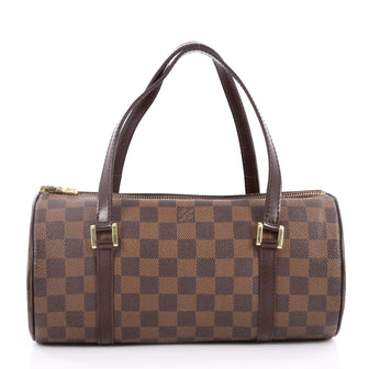 Louis Vuitton Papillon Handbag Damier 26 Brown 2350501