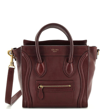 Celine Luggage Bag Smooth Leather Nano