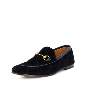 Gucci Men's Jordaan Loafers GG Velvet