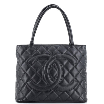 Chanel Medallion Tote Quilted Caviar