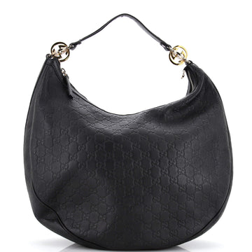 Gucci Twins Hobo Guccissima Leather Medium