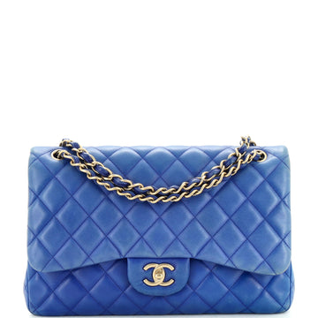 Chanel Classic Double Flap Bag Quilted Lambskin Jumbo