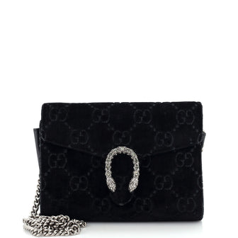 Gucci Dionysus Chain Wallet GG Velvet Small