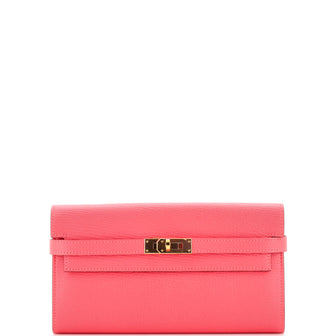 Hermes Kelly Wallet Chevre Mysore Long