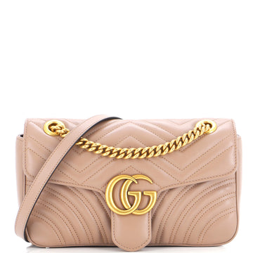Gucci GG Marmont Flap Bag Matelasse Leather Small