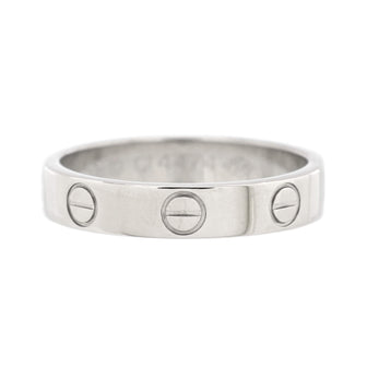 Cartier Love Wedding Band Ring 18K White Gold