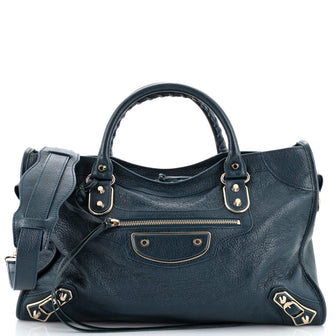Balenciaga City Classic Metallic Edge Bag Leather Medium