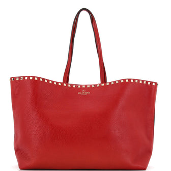 Valentino Garavani Rockstud Shopper Tote Leather Large