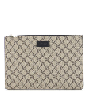 Gucci Zip Messenger Bag GG Coated Canvas Medium