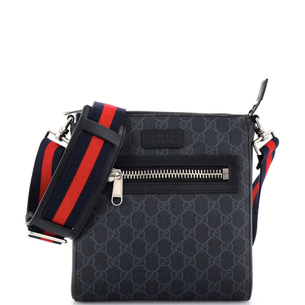 Gucci Web Strap Sling Bag GG Coated Canvas Small