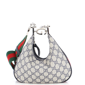 Gucci Attache Shoulder Bag GG Coated Canvas Small
