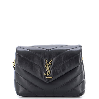 Toy Loulou Leather Shoulder Bag in Black - Saint Laurent