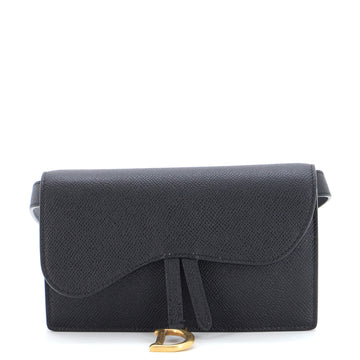 Christian Dior Saddle Rectangular Belt Bag Leather