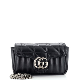 Gucci GG Marmont Flap Bag Matelasse Leather Super Mini
