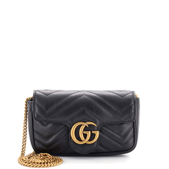 Gucci GG Marmont Flap Bag Matelasse Leather Super Mini