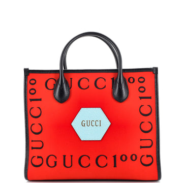 Gucci 100 Tote Embroidered Felt Small