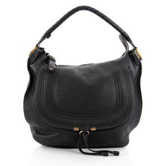 Chloe Marcie Hobo Leather Large Black 2354201