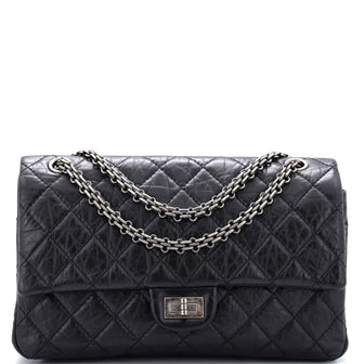 Chanel Reissue 2.55 Flap Bag Quilted Aged Calfskin 226 Black 2354272