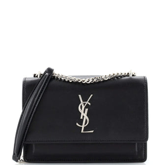 Saint Laurent Sunset Chain Wallet Leather