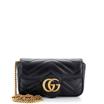 Gucci GG Marmont Flap Bag Matelasse Leather Super Mini