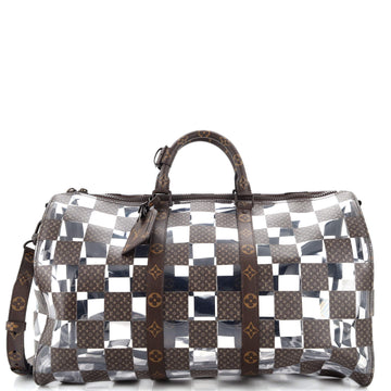Louis Vuitton Keepall Bandouliere Bag Monogram Chess Coated Canvas and PVC 50