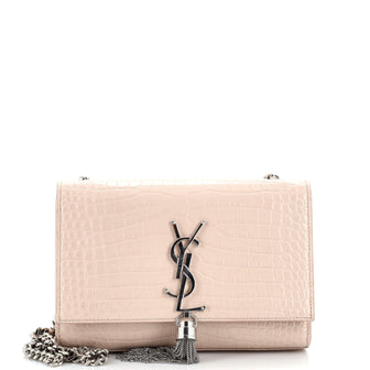 Leather Cross body embossed Monogram