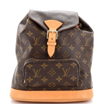 Louis Vuitton Vintage Montsouris Backpack Monogram Canvas MM