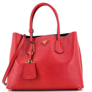Prada Cuir Double Tote Saffiano Leather Large