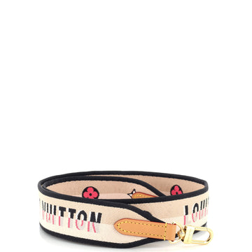 Louis Vuitton Logo Shoulder Strap Jacquard Wide