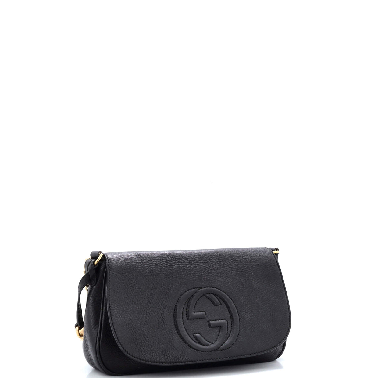 Gucci Soho Chain Crossbody Bag (Outlet) Leather Medium Black 2356133