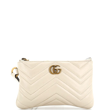 Gucci GG Marmont Flat Wrist Wallet Matelasse Leather