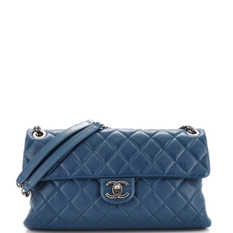Chanel Aged CC Chain Flap Bag Quilted Calfskin Large