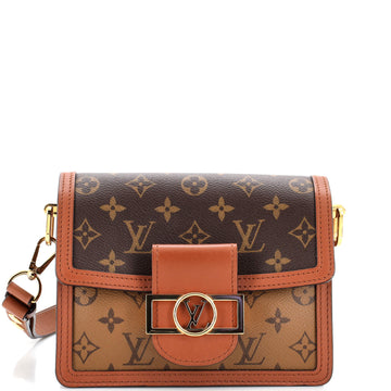 Louis Vuitton Dauphine Shoulder Bag Reverse Monogram Canvas Mini
