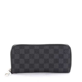 Louis Vuitton Zippy Wallet Damier Graphite Vertical Gray