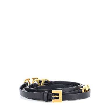 Valentino Garavani VLogo Wrap Belt Leather Thin