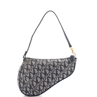 Christian Dior Vintage Saddle Bag Diorissimo Denim Mini