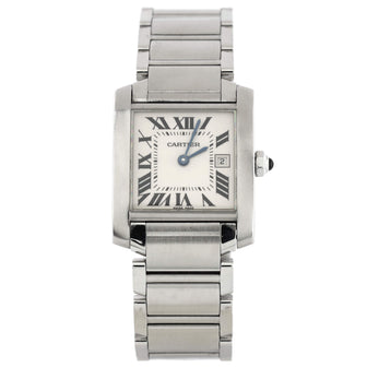 Cartier Tank Francaise Quartz Watch Stainless Steel 25