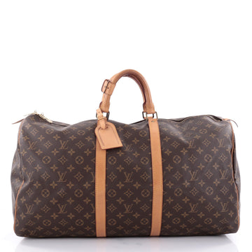 Louis Vuitton Keepall Bag Monogram Canvas 55 Brown