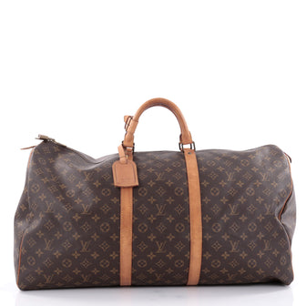 Louis Vuitton Keepall Bag Monogram Canvas 60 Brown