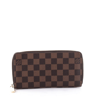 Louis Vuitton Zippy Wallet Damier Brown