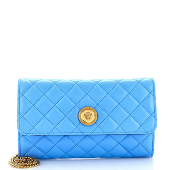 Versace Icon Wallet on Chain Quilted Leather
