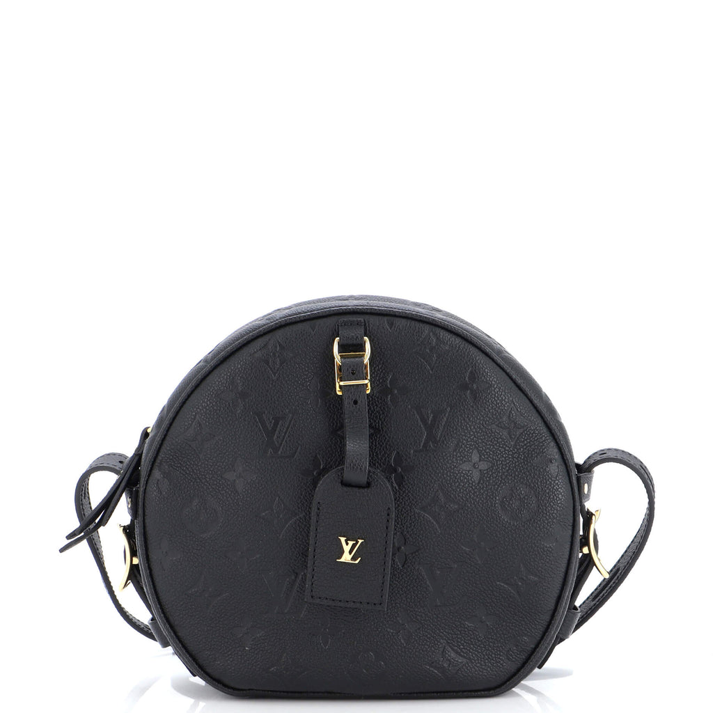 Louis Vuitton Boite Chapeau Souple Bag Monogram Empreinte Leather MM Black  2357592