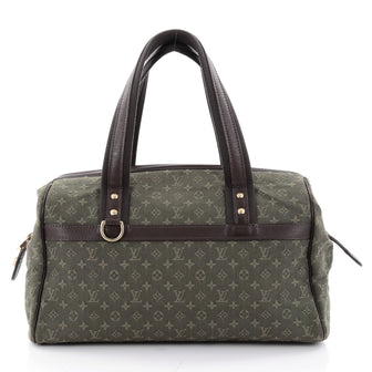 Louis Vuitton Josephine Handbag Mini Lin GM Green