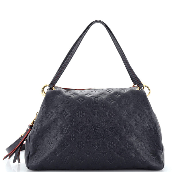 Louis Vuitton Ponthieu Handbag Monogram Empreinte Leather MM Blue 2357931